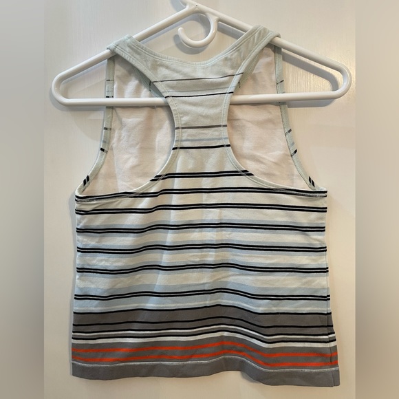 Danskin Striped Sports Tank Top - Size L 💙🖤🧡 - Picture 2 of 6